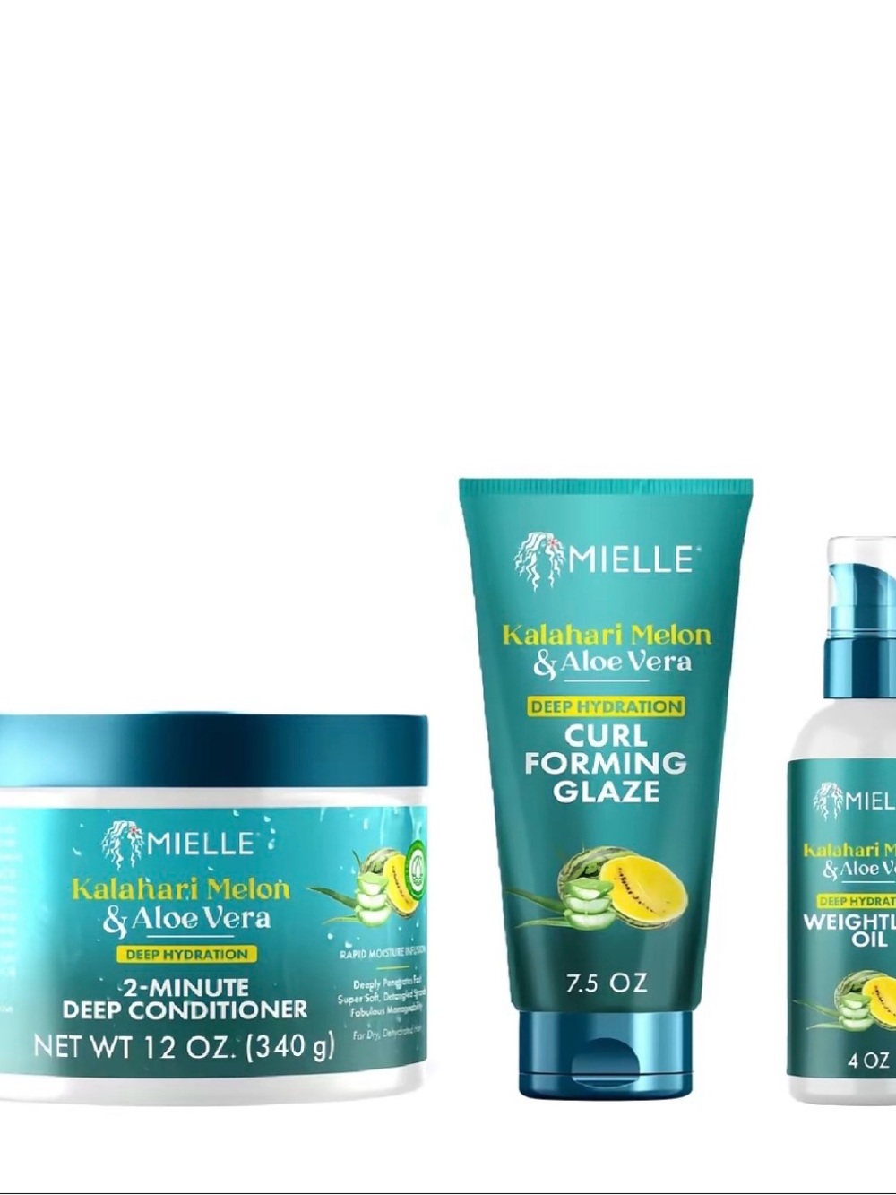 Mielle Kalahari Melon & Aloe Vera Deep Hydration Curl Forming Glaze - Teal